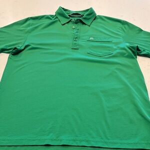 Travis Mathew Vibrant Green Polo Shirt